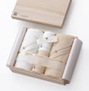 今治謹製 Shifuku Towel（至福タオル） 木箱入り　SH2410 (バスタオル2P／フェイスタオル2P)